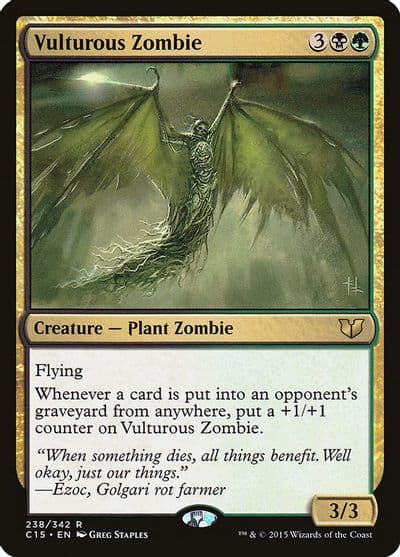 Vulturous Zombie Commander 2015 Magic card