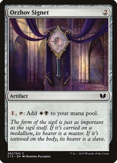 Orzhov Signet Commander 2015 Magic card