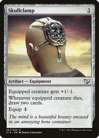 Skullclamp Commander 2015 Magic card