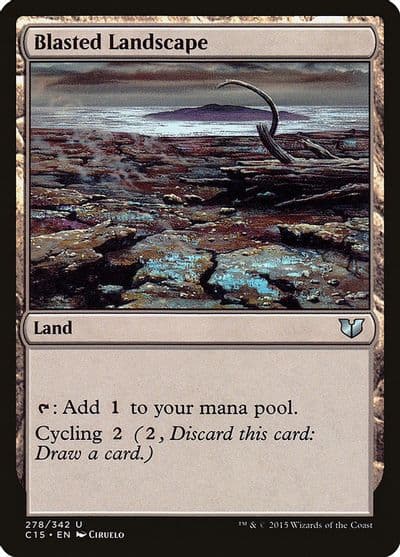 Blasted Landscape Commander 2015 Magic card