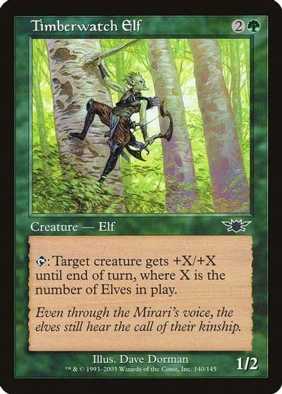 Timberwatch Elf Legions Magic card