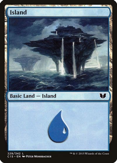 Island 329 Commander 2015 Magic card