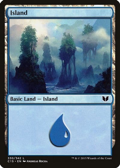 Island 330 Commander 2015 Magic card