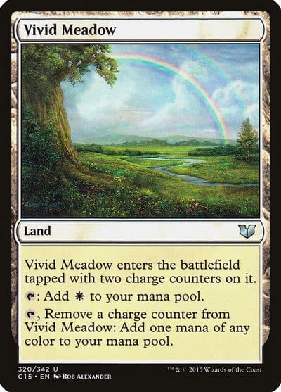 Vivid Meadow Commander 2015 Magic card