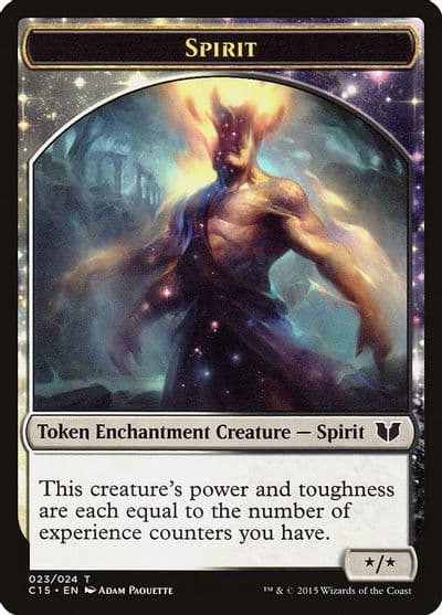 Spirit 023 Cat Double Sided Token Commander 2015 Magic card