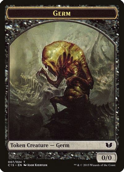 Germ Zombie Double Sided Token Commander 2015 Magic card