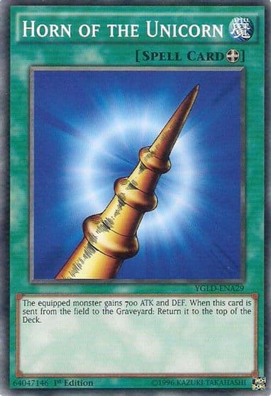 Horn of the Unicorn King of Games: Yugi's Legendary Decks Yu-Gi-Oh! card