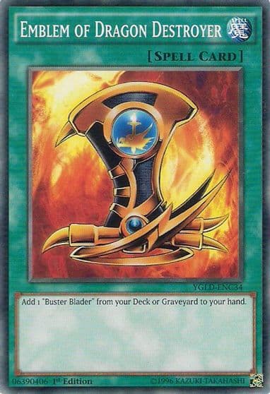 Emblem of Dragon Destroyer King of Games: Yugi's Legendary Decks Yu-Gi-Oh! card