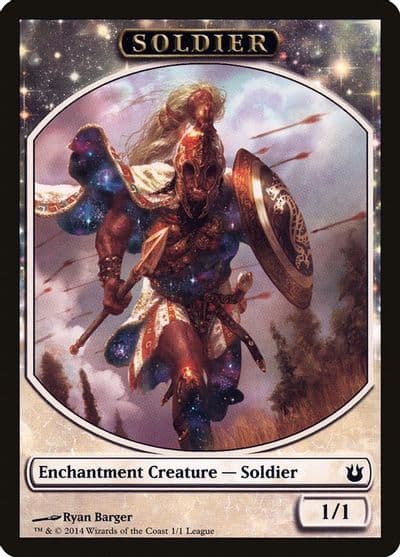 Soldier Token Born of the Gods League Promos Magic card