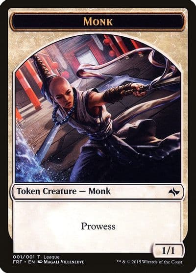 Monk Token League Promos Magic card