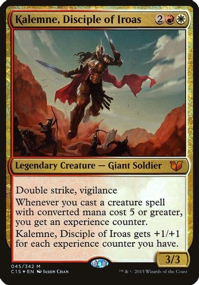 Kalemne Disciple of Iroas Commander 2015 Oversize Cards Magic card