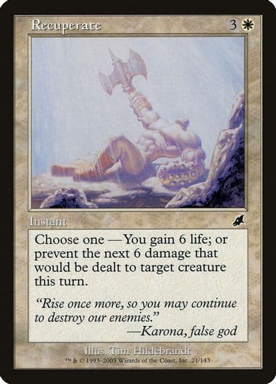 Recuperate Scourge Magic card