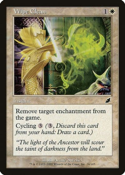 Wipe Clean Scourge Magic card