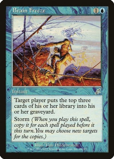Brain Freeze Scourge Magic card