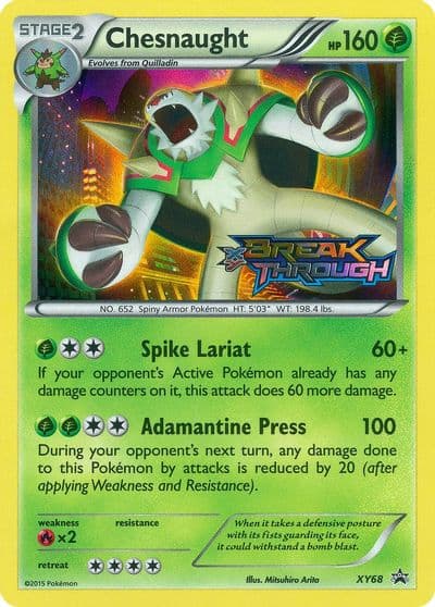 Chesnaught (Prerelease) XY Promos Pokemon card
