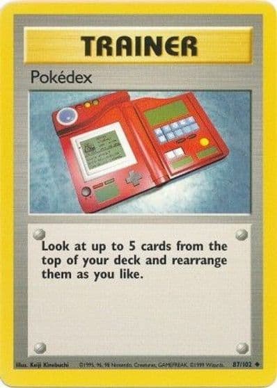 Pokedex Base Set Pokemon card