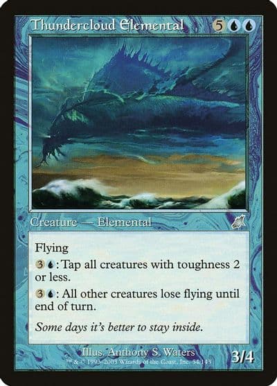 Thundercloud Elemental Scourge Magic card