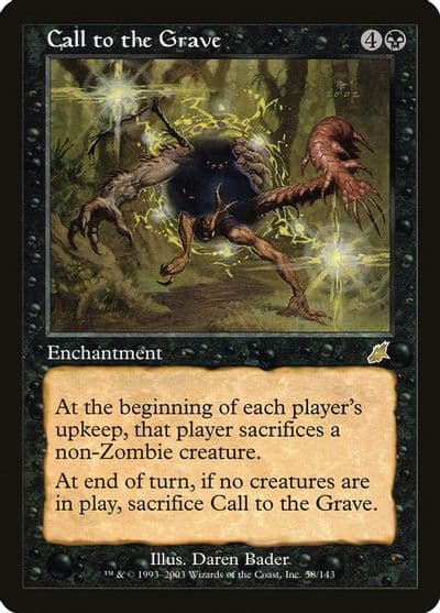 Call to the Grave Scourge Magic card