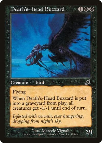 Deaths Head Buzzard Scourge Magic card