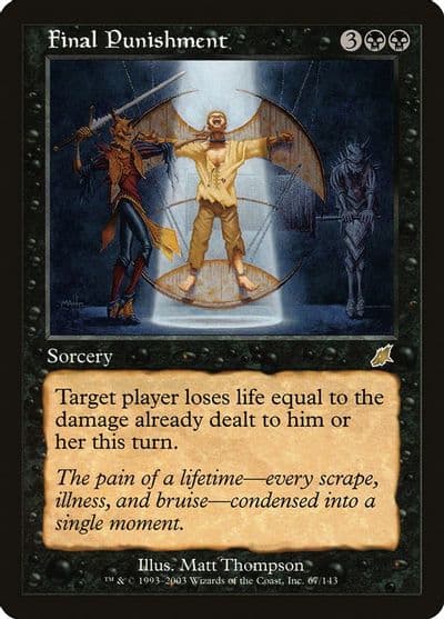 Final Punishment Scourge Magic card