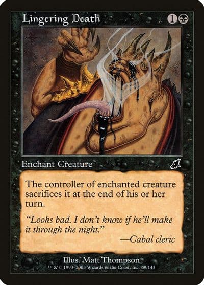 Lingering Death Scourge Magic card