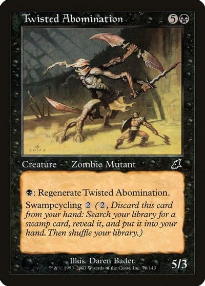 Twisted Abomination Scourge Magic card