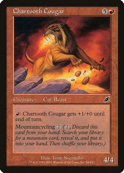 Chartooth Cougar Scourge Magic card