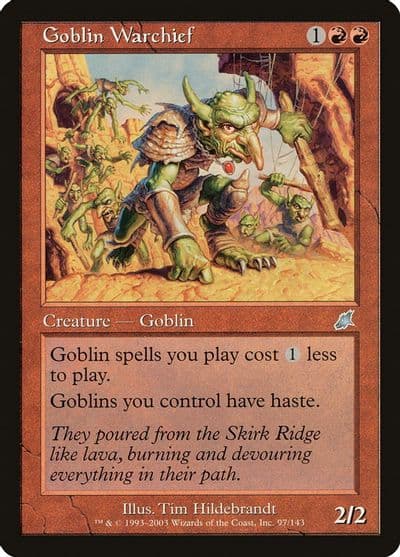 Goblin Warchief Scourge Magic card