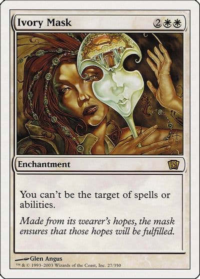 Ivory Mask 8th Edition Magic card
