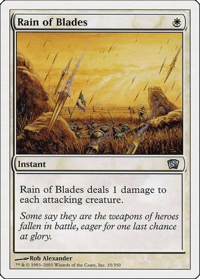Rain of Blades 8th Edition Magic card