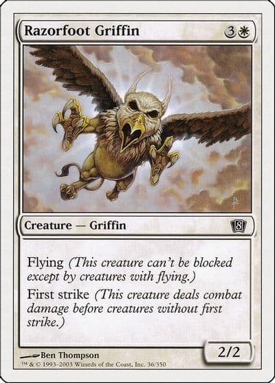 Razorfoot Griffin 8th Edition Magic card