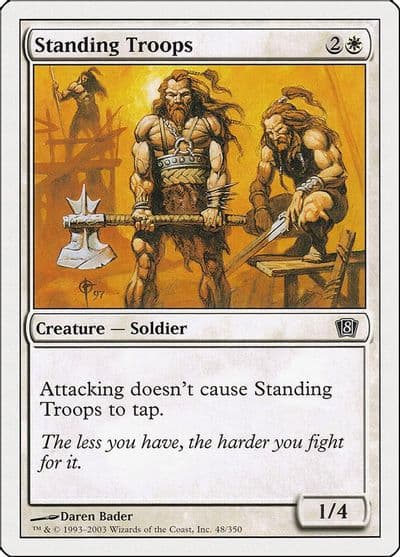 Standing Troops 8th Edition Magic card