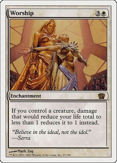 Worship 8th Edition Magic card