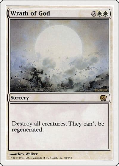 Wrath of God 8th Edition Magic card