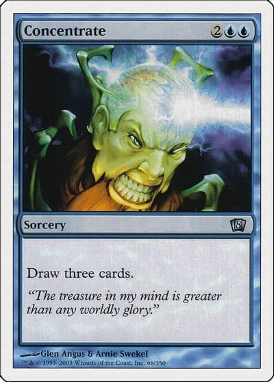 Concentrate 8th Edition Magic card