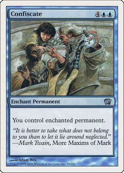 Confiscate 8th Edition Magic card