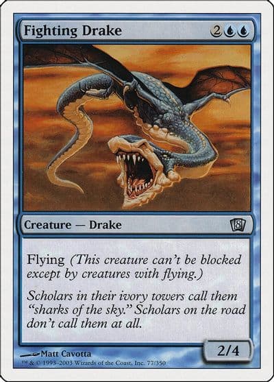 Fighting Drake 8th Edition Magic card