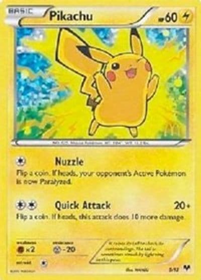 Pikachu McDonald's Promos 2014 Pokemon card