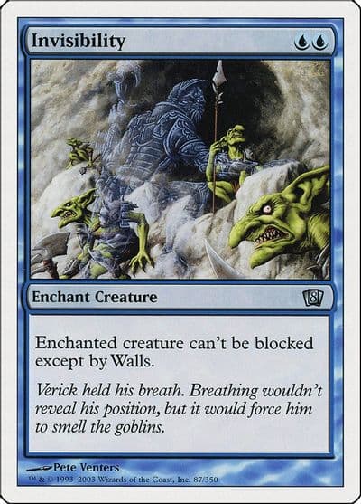 Invisibility 8th Edition Magic card
