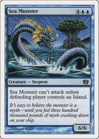 Sea Monster 8th Edition Magic card