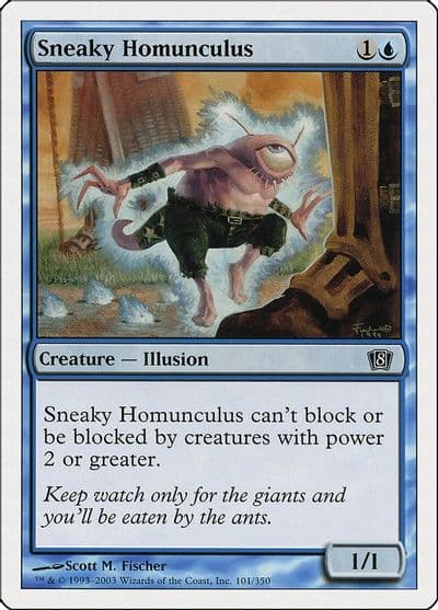 Sneaky Homunculus 8th Edition Magic card