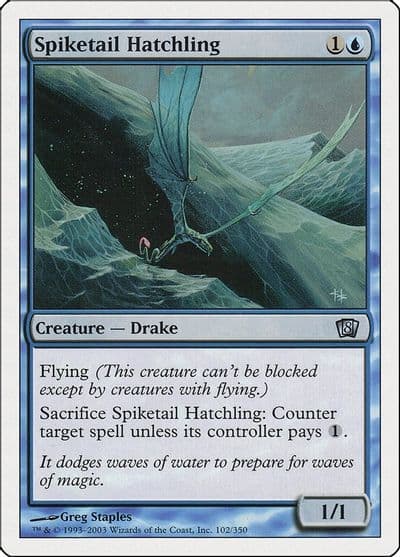 Spiketail Hatchling 8th Edition Magic card