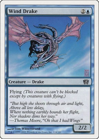 Wind Drake 8th Edition Magic card