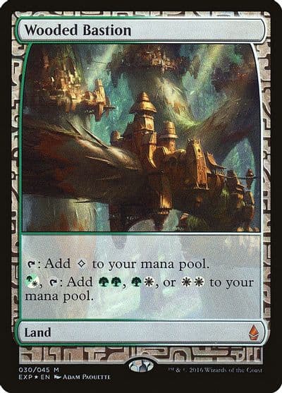 Wooded Bastion Zendikar Expeditions Magic card