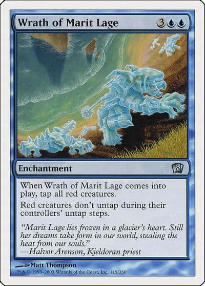 Wrath of Marit Lage 8th Edition Magic card