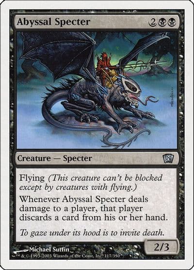 Abyssal Specter 8th Edition Magic card