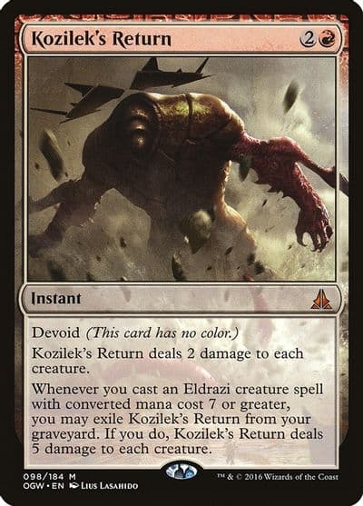 Kozileks Return Oath of the Gatewatch Magic card