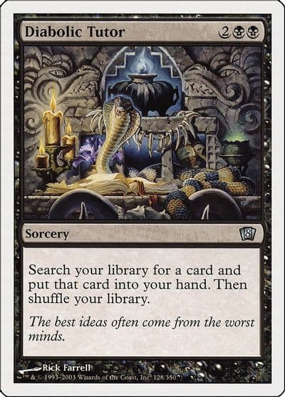 Diabolic Tutor 8th Edition Magic card