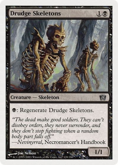 Drudge Skeletons 8th Edition Magic card