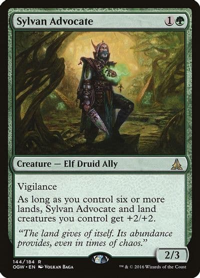 Sylvan Advocate Oath of the Gatewatch Magic card